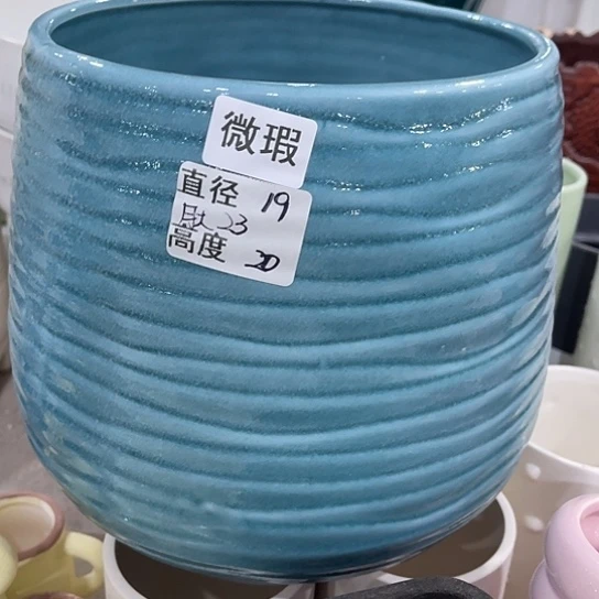 多肉绿植陶瓷花盆9.9包邮，有孔