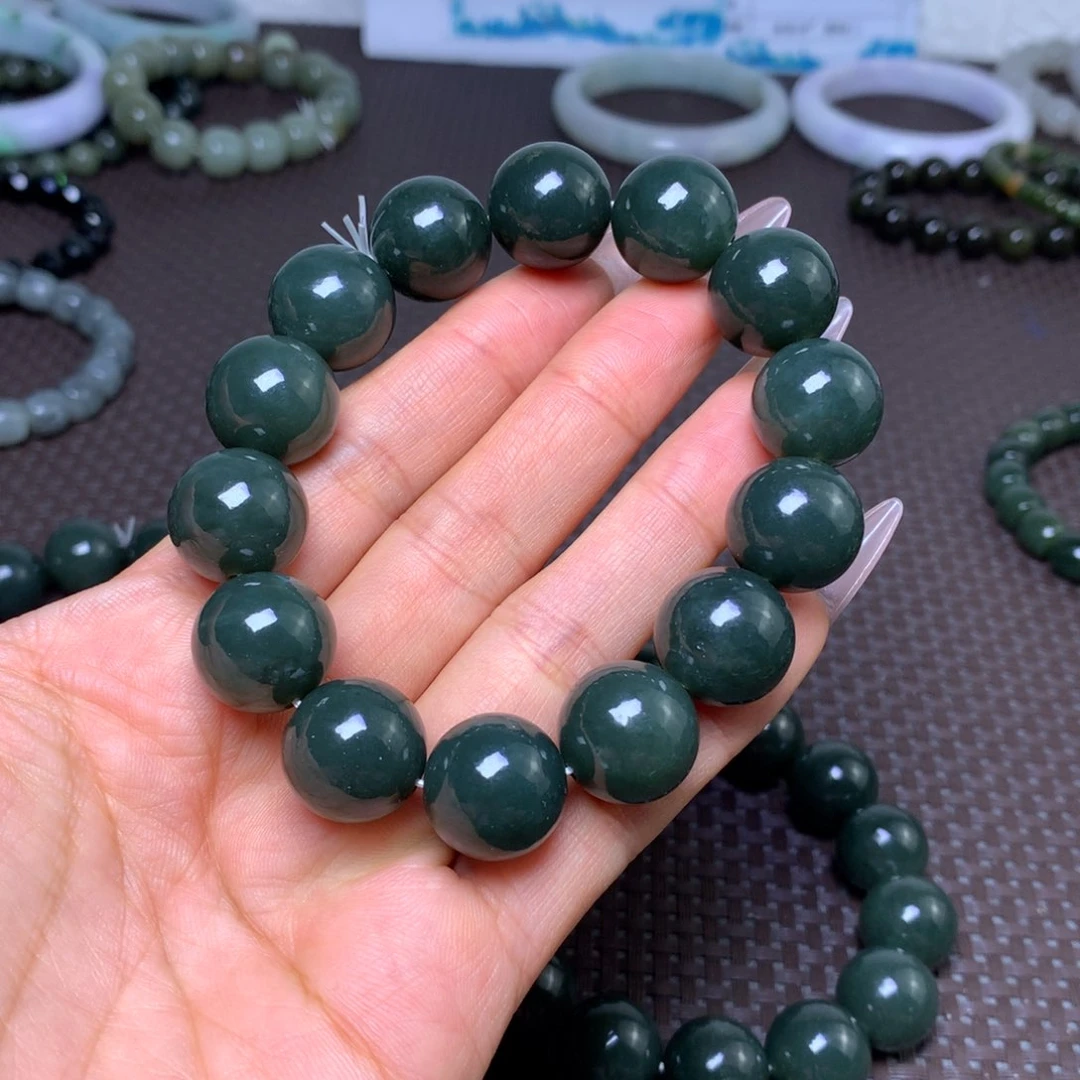 未镶嵌手串和田玉卡16