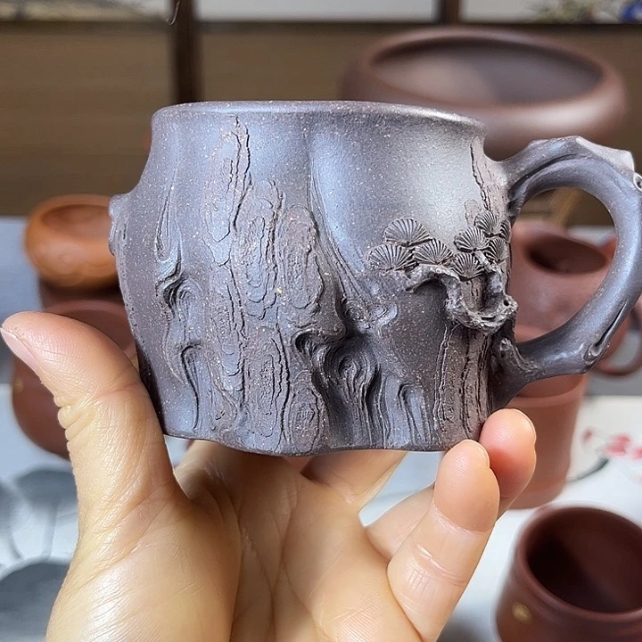 紫砂茶杯珍****N全手松庄杯容量220