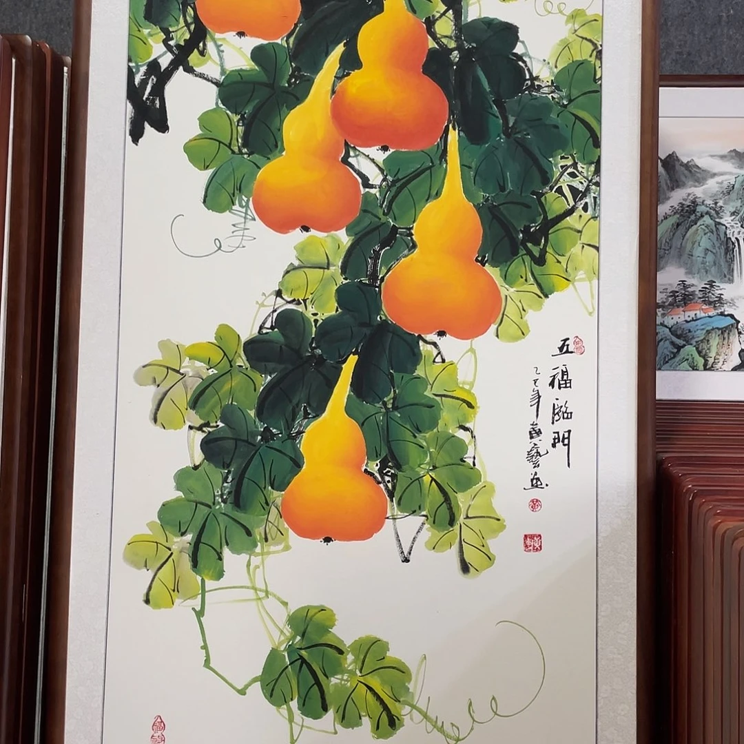 国画带框尺寸83*163厘米