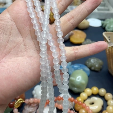 合金石英质玉（黄龙玉）手链拍一发二，卡6
