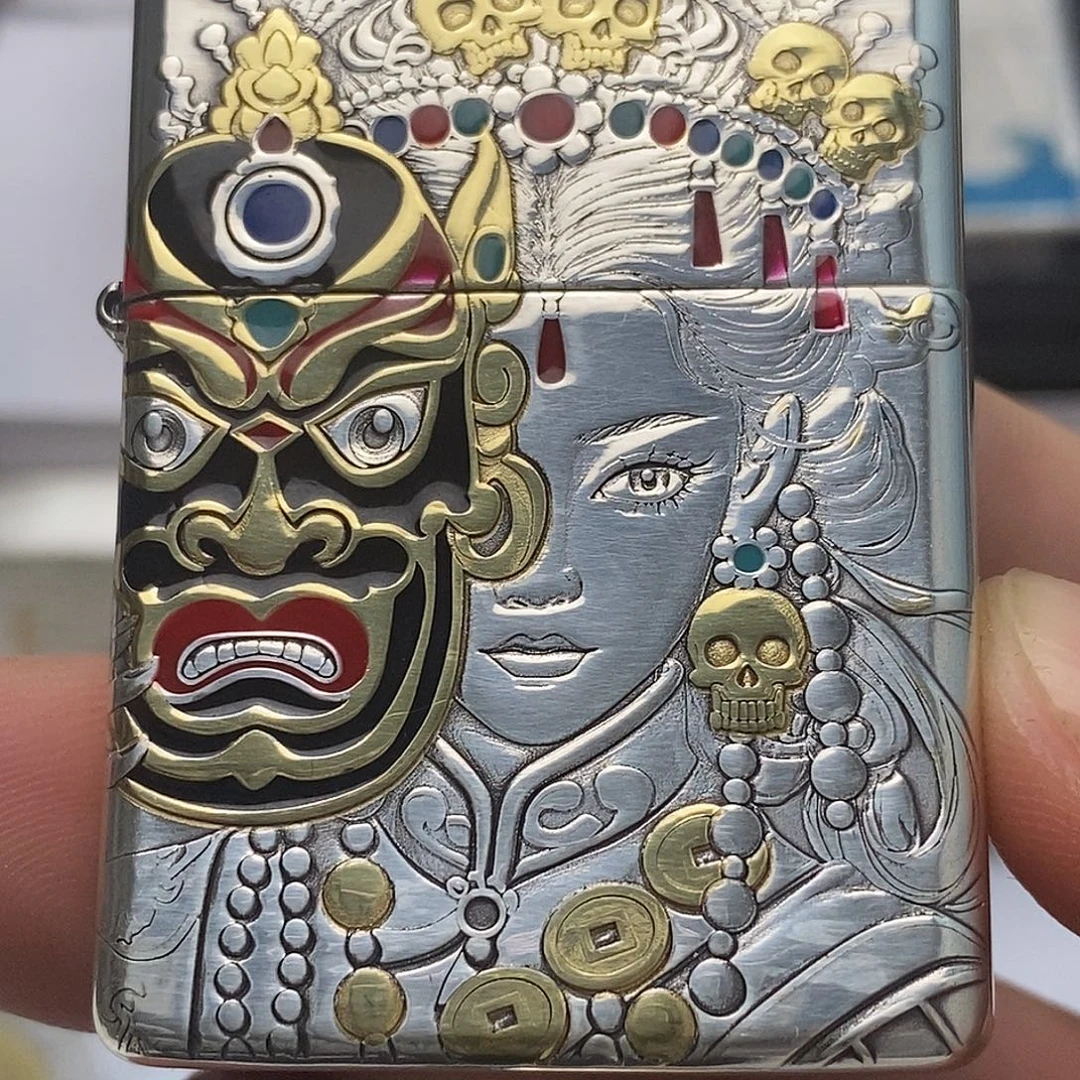 清***欢铜黄铜时刻经雕工艺