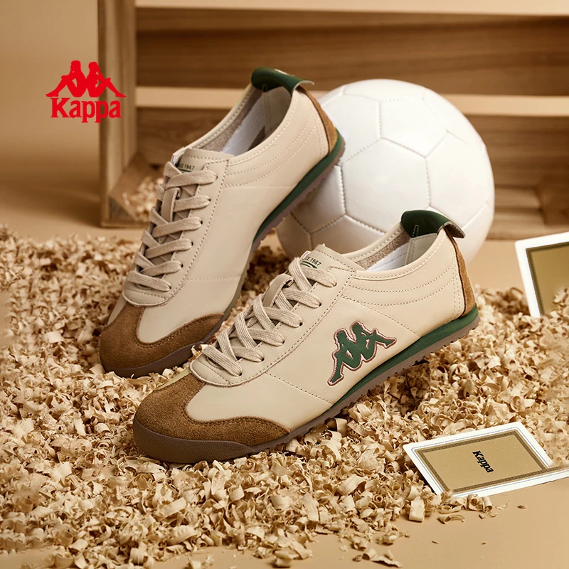 Kappa卡帕女鞋复古时尚薄底德训鞋百搭运动休闲潮鞋子K0EY5MM25CJ