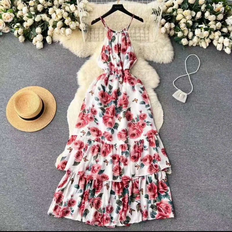 205女装长款吊带裙