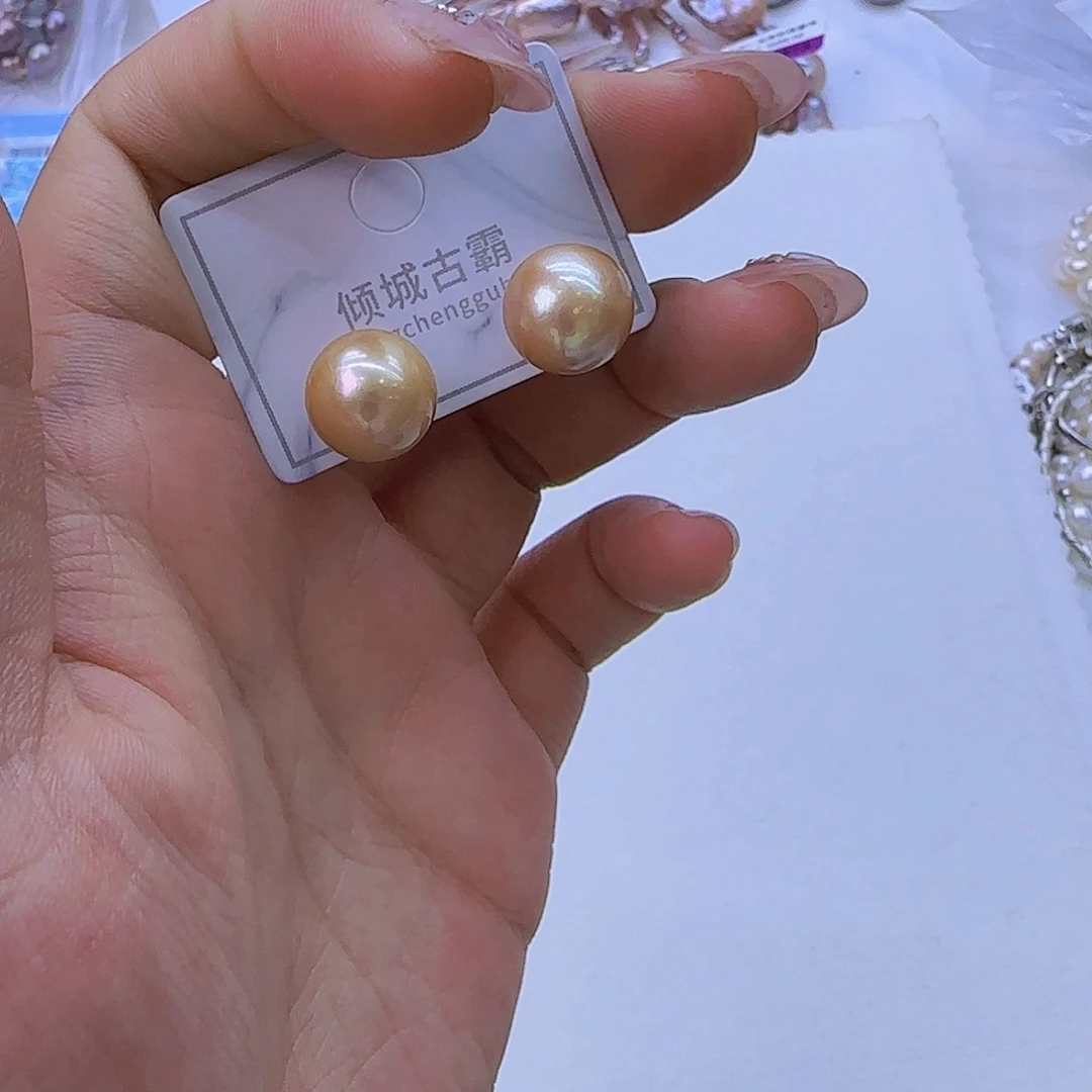 淡水珍珠银S925镶嵌项链定制698