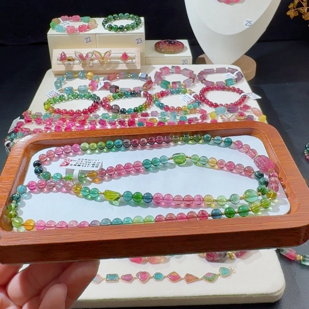 18K金镶嵌手串碧玺手串