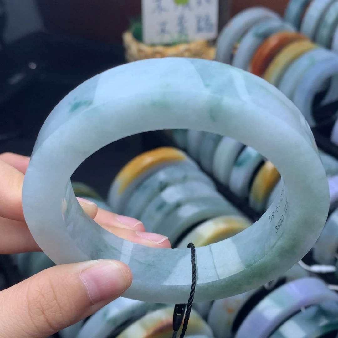未镶嵌手镯定制翡翠宽版轮胎
