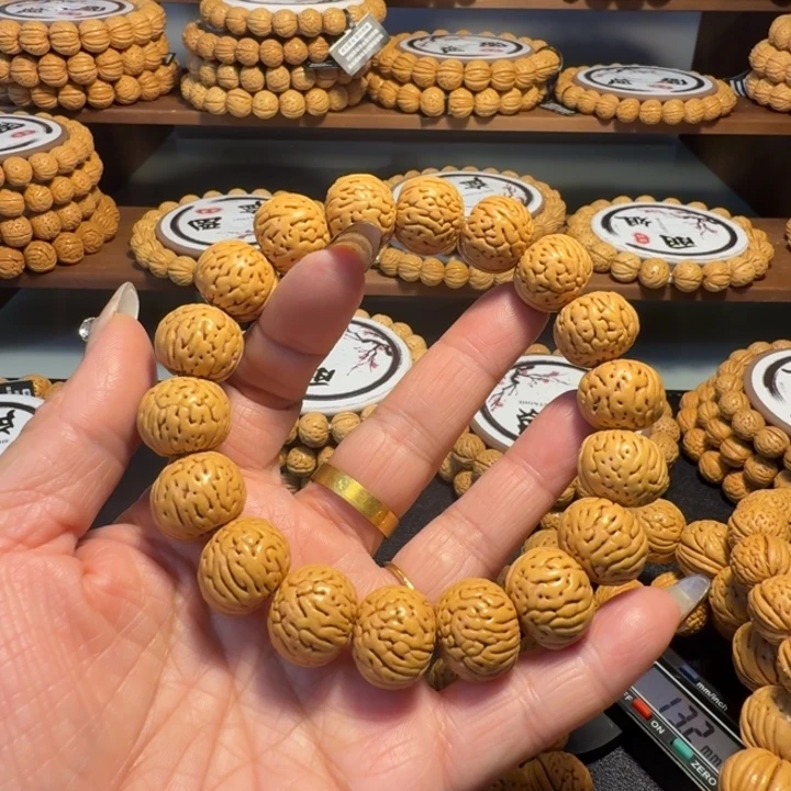 ཨ***ༀ核桃手串/手链铁核肌肉