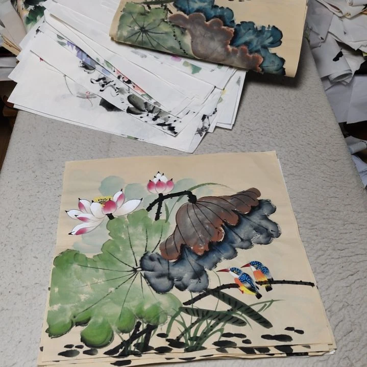 至***，国画国画花鸟花鸟国画