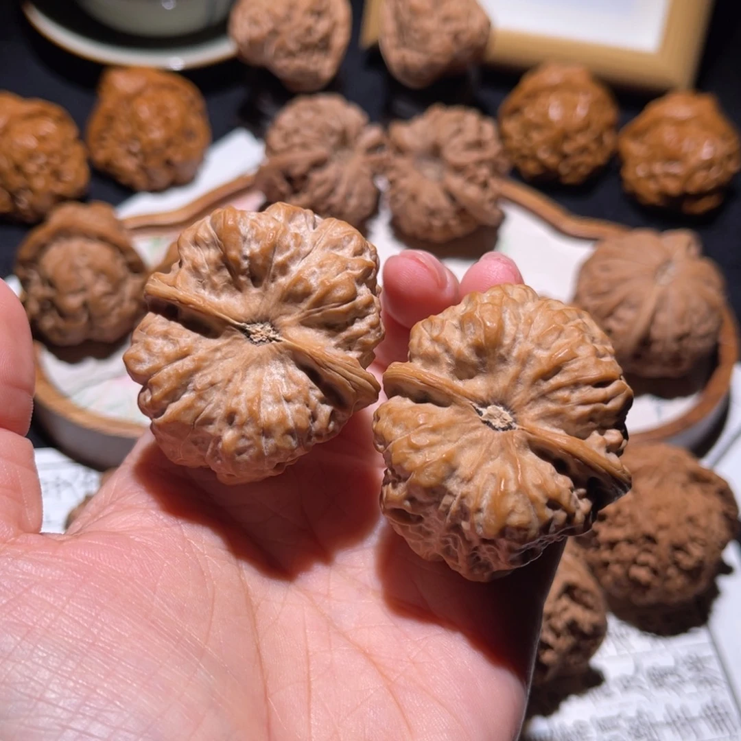 三***民吊坠文玩核桃39.5昌平蛤蟆头直播选购88009