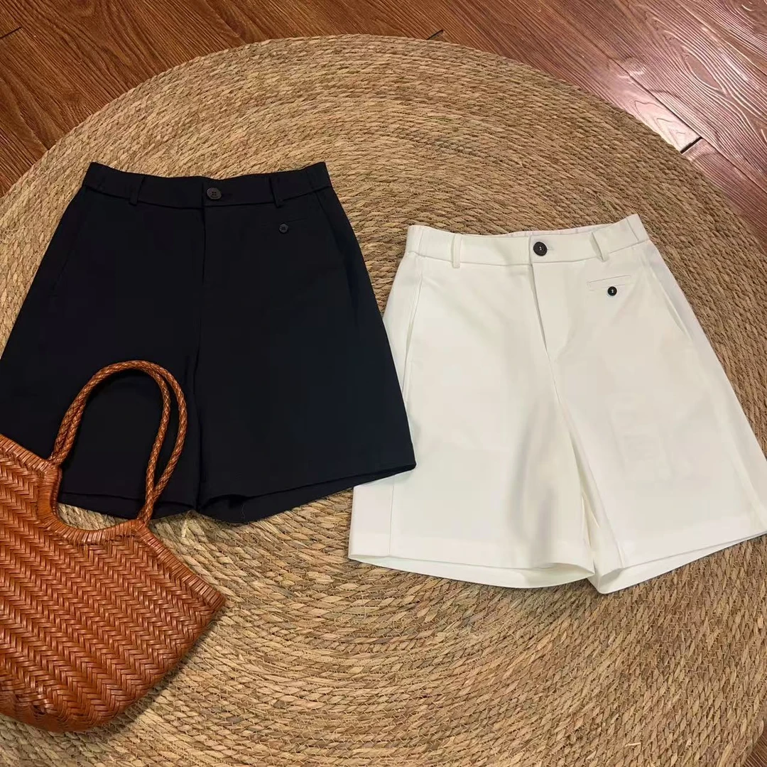 【那尚新品】人手必备气质简约法式五分裤