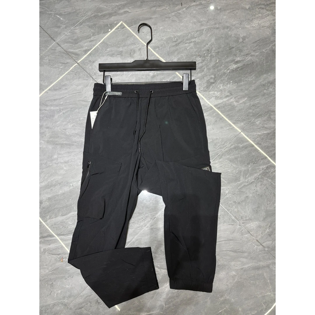 九-国内牌 原单黑色春夏弹力工装休闲裤0126