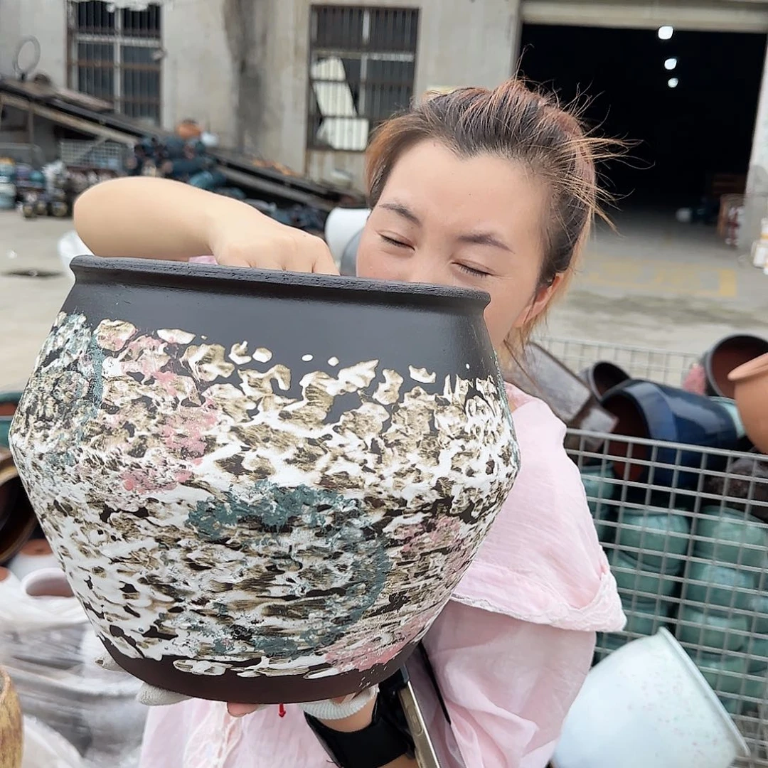 紫砂花盆王嫂花盆0921-121高23口24