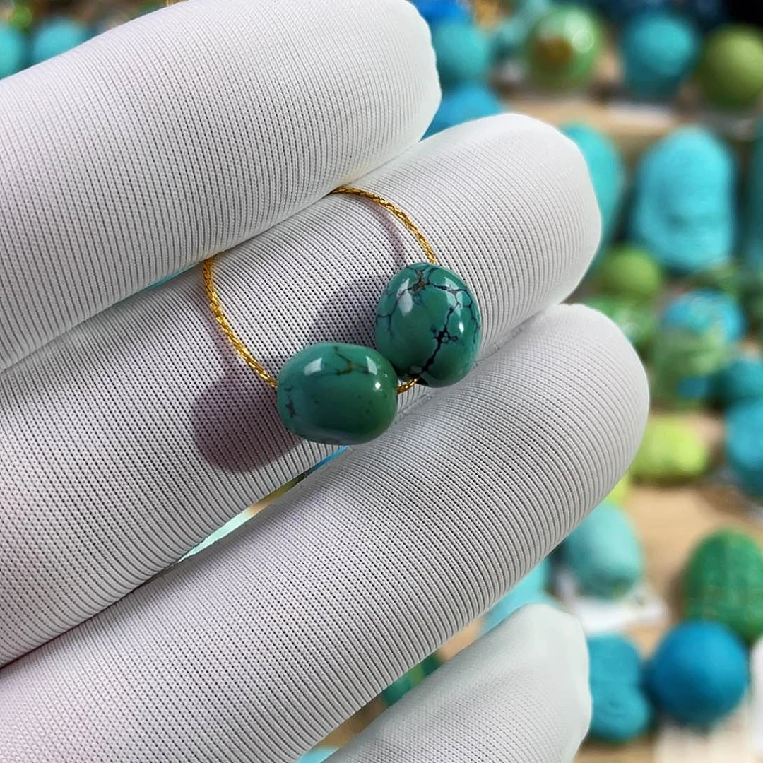 绿松石未镶嵌珠宝奇石7+mm