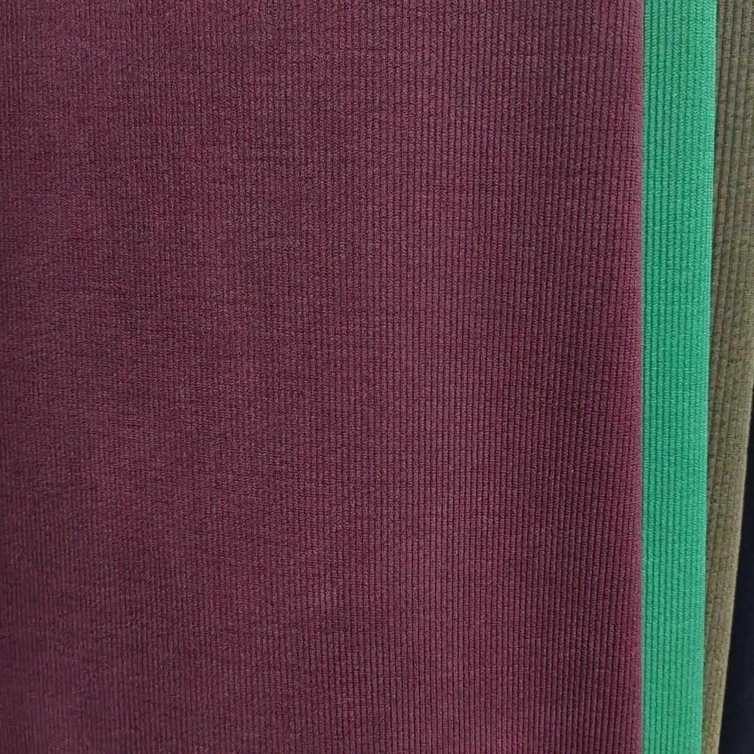 枣红色 小经编加绒布料活动价