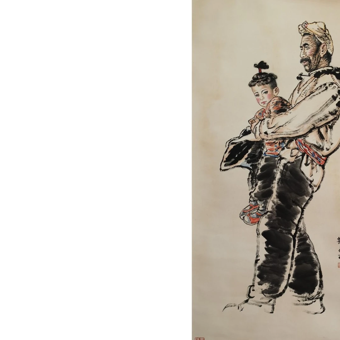 【辽拍】V250709-2-672《人物》（8.5平尺) 纸本镜片 ws1231