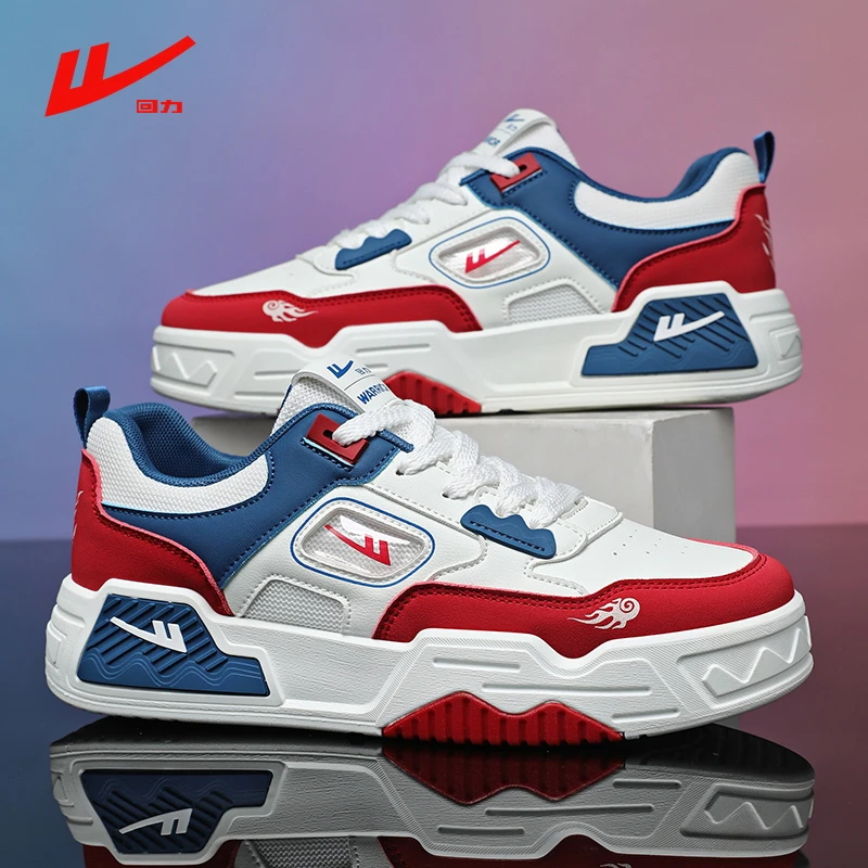 回力板鞋男款2025新款爆款男鞋透气时尚百搭运动鞋开车休闲面包鞋