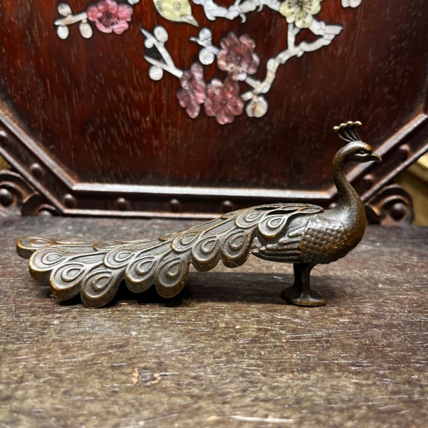 【闪购链接】铜孔雀摆件