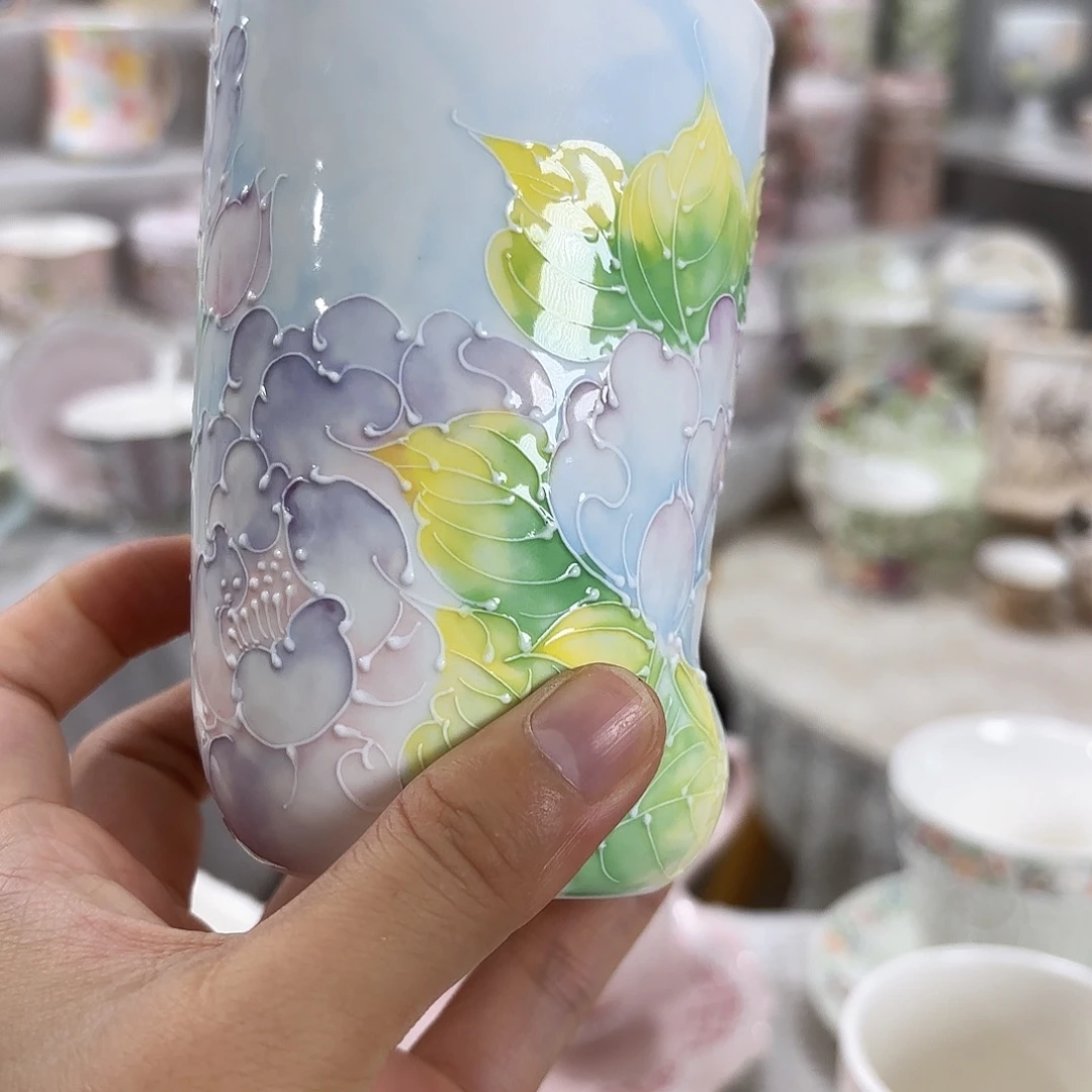 手绘创意高温釉下彩陶瓷