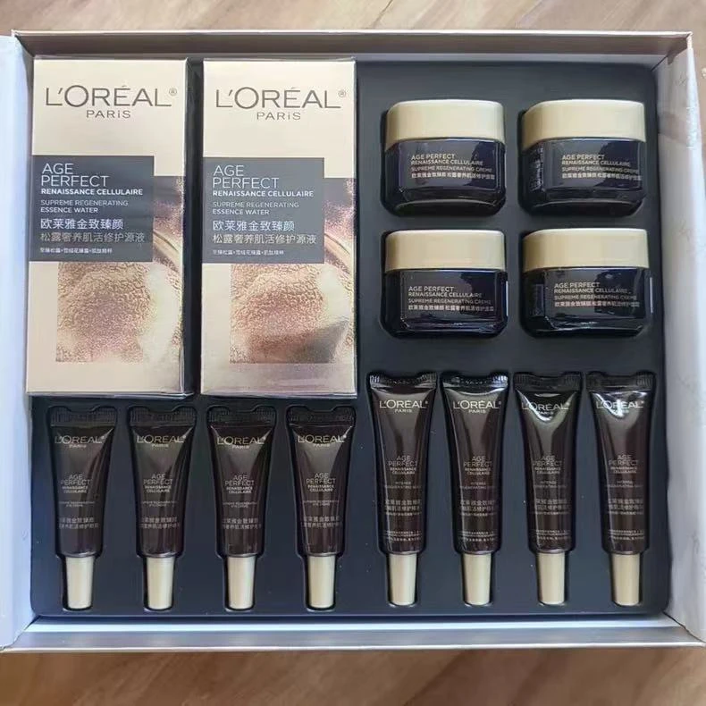 【专柜礼盒】欧莱雅黑金松露原液水洁面保湿紧致修护抗皱中样礼盒