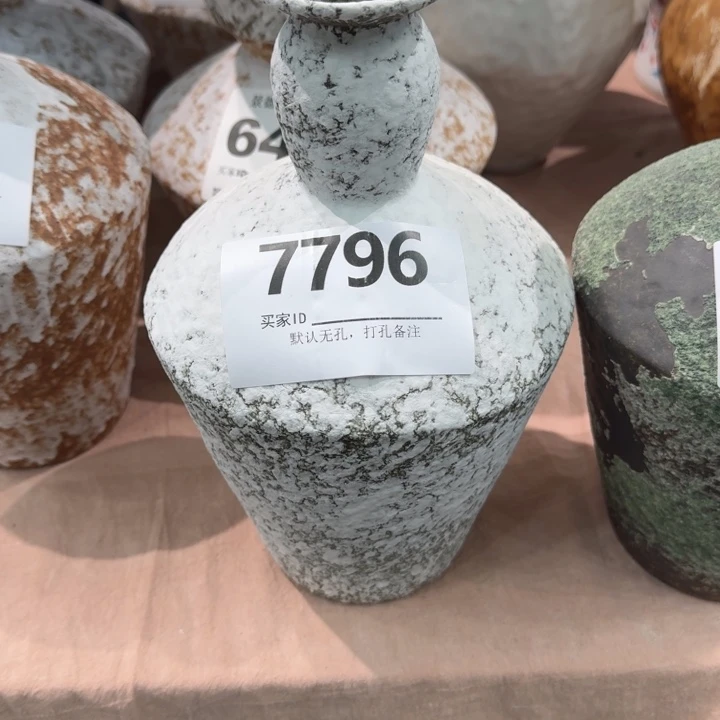 小****瓷片景德镇高温花器编码7796高25口3默认无孔