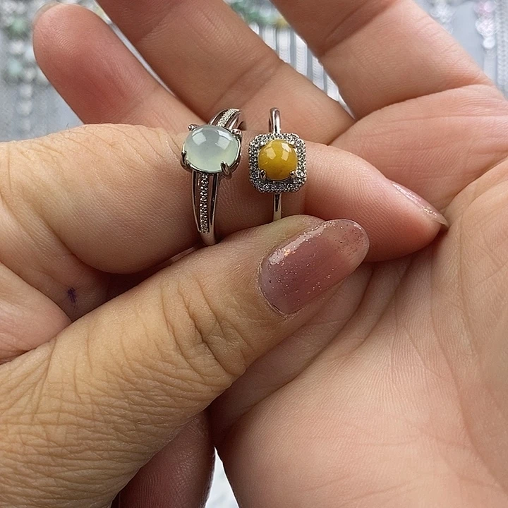 未镶嵌戒指翡翠云**山缅甸