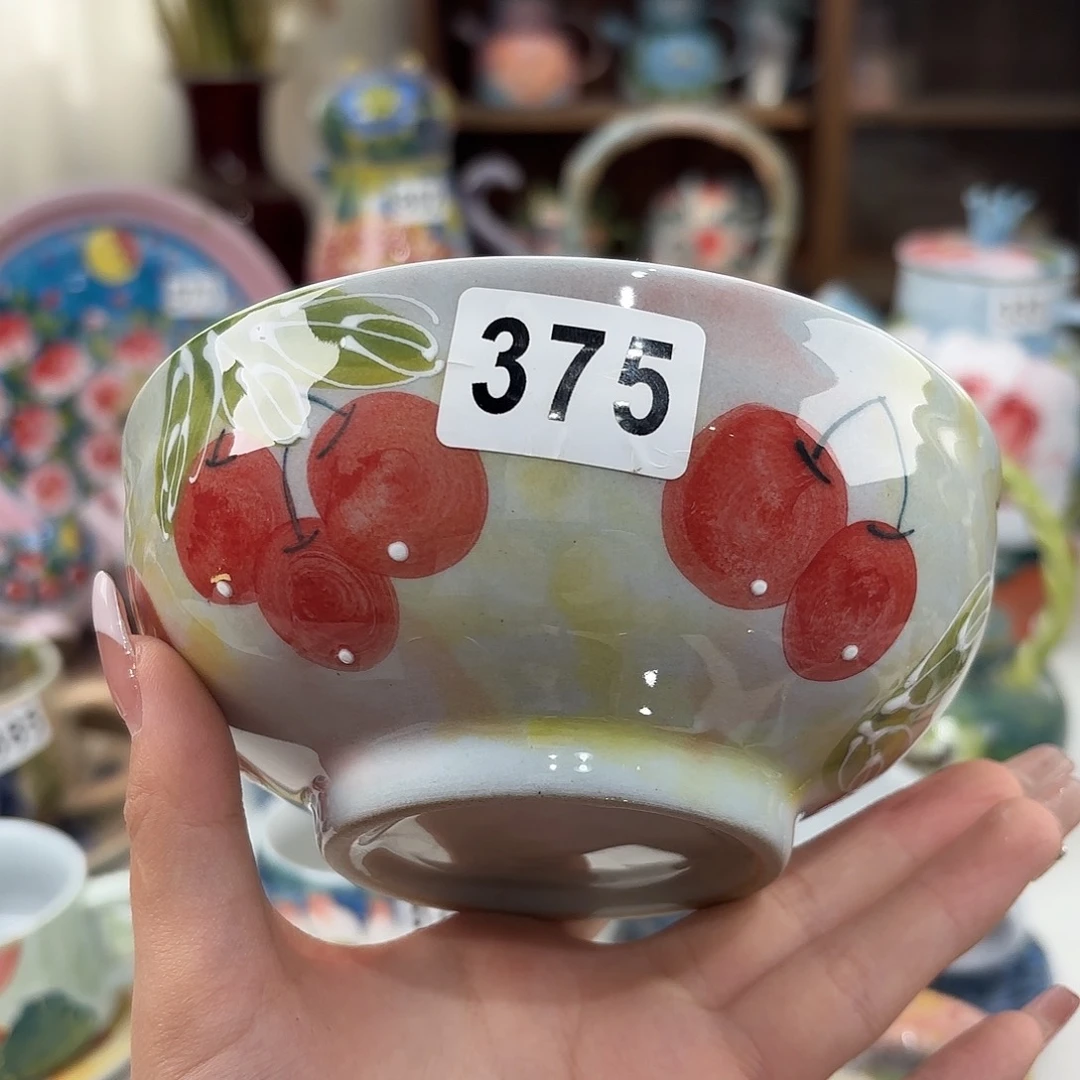 瓷片景德镇手绘高温釉下彩陶瓷茶具