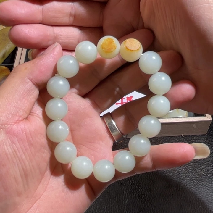 和田玉未镶嵌挂件心*