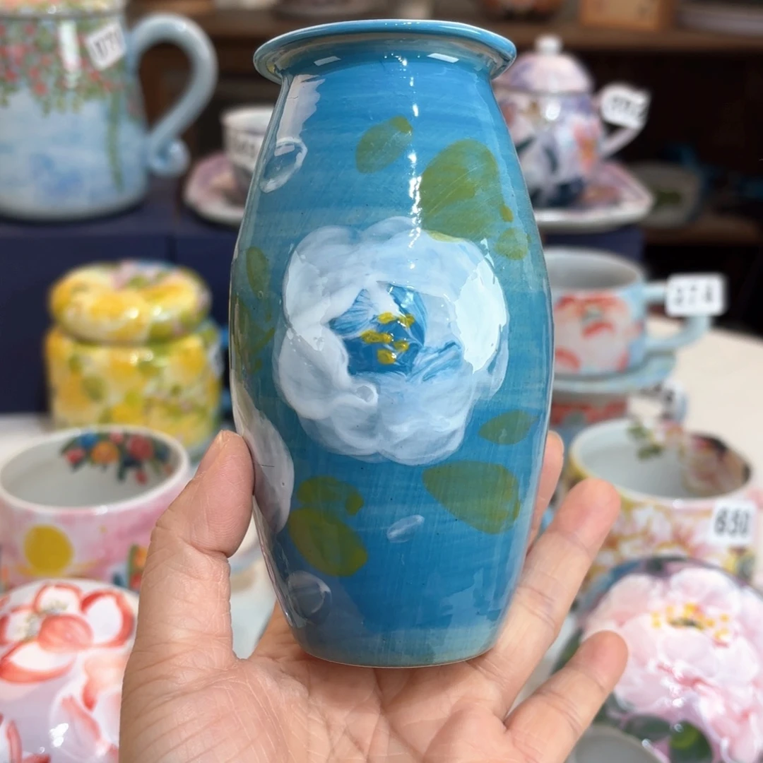 景德镇手绘高温釉下彩陶瓷茶具