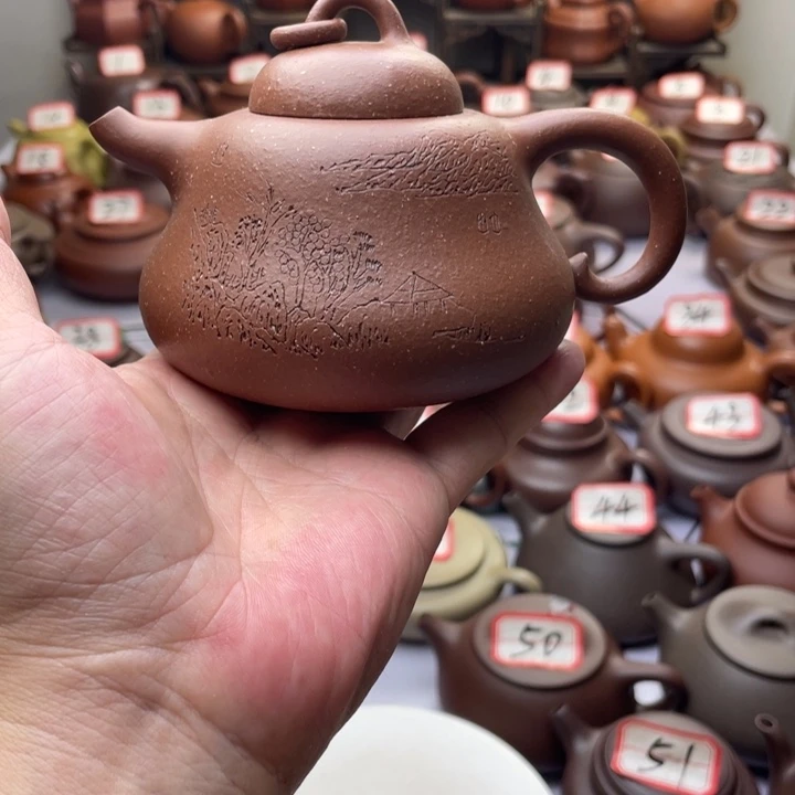 茶壶紫砂宜兴紫砂半手工