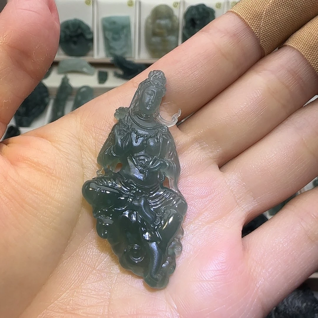 m***k定制翡翠未镶嵌大威天龙翡翠定制