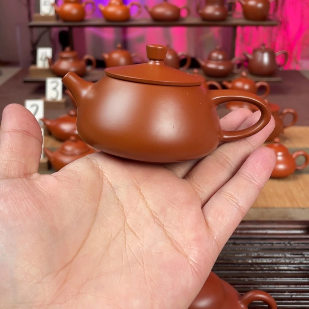 t***e茶壶紫砂精工超薄石瓢