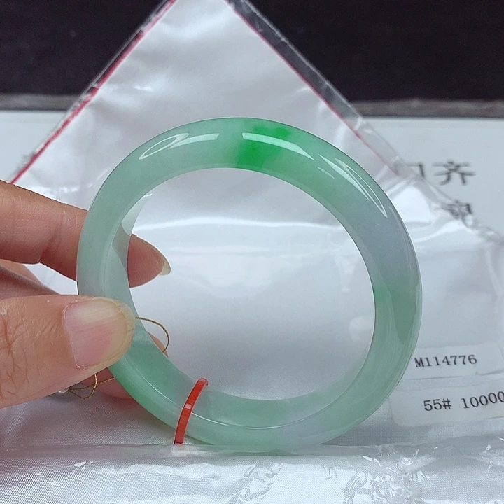 未镶嵌手镯翡翠55圈4776