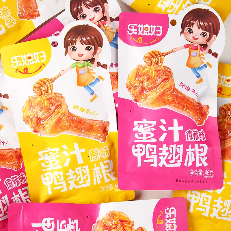 蜜汁大鸭翅根香辣鸭腿翅根解馋卤味独立小包装鸭肉小零食休闲小吃