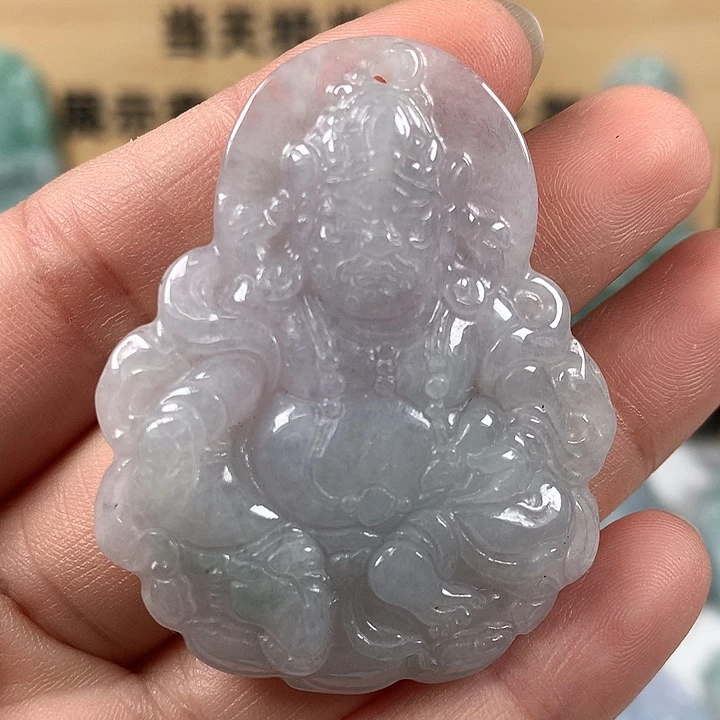 翡翠未镶嵌颈饰黄财神爷福利