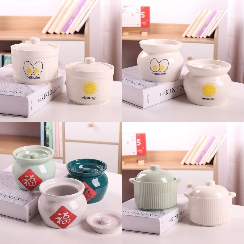 【色彩多样】瓦罐炖盅隔水炖陶瓷带盖蒸蛋煲汤朱雀汤蒸盅炖罐汤盅