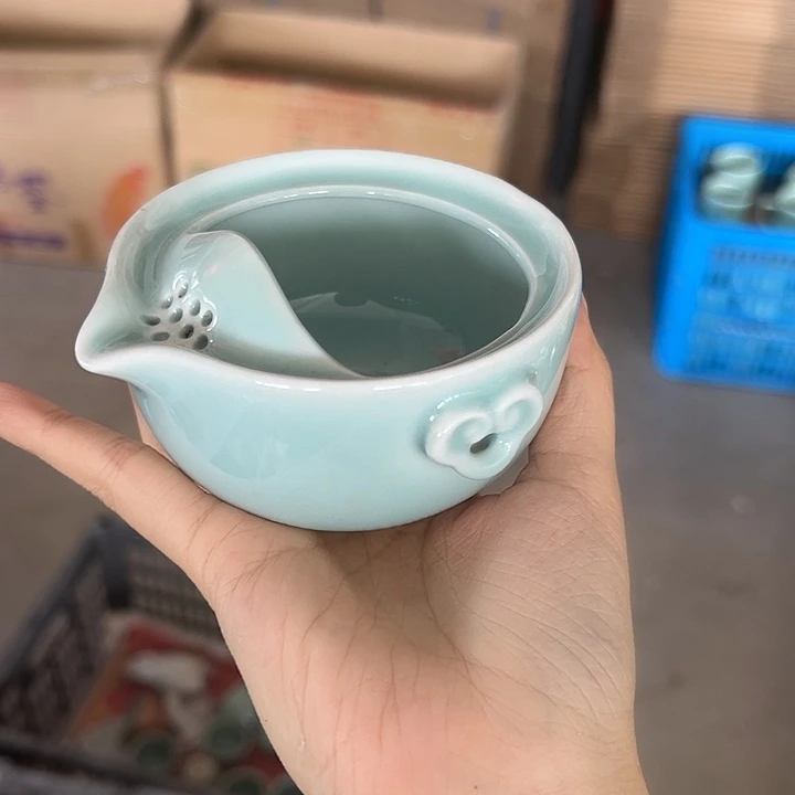 龙泉云间青瓷小米茶器