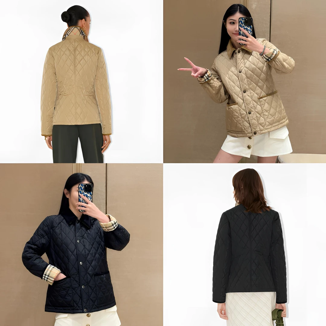 未使用 BURBERRY/博柏利 新款微收腰绗缝棉服