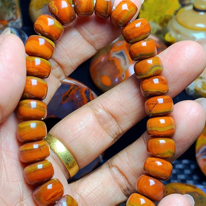 扶***摇玛瑙/玉髓合金颈饰