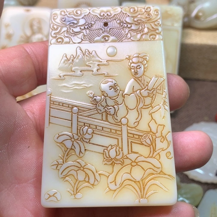 和田玉挂件未镶嵌用****2