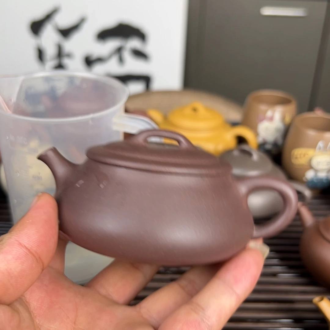茶壶紫砂半手工瓦瓢紫泥