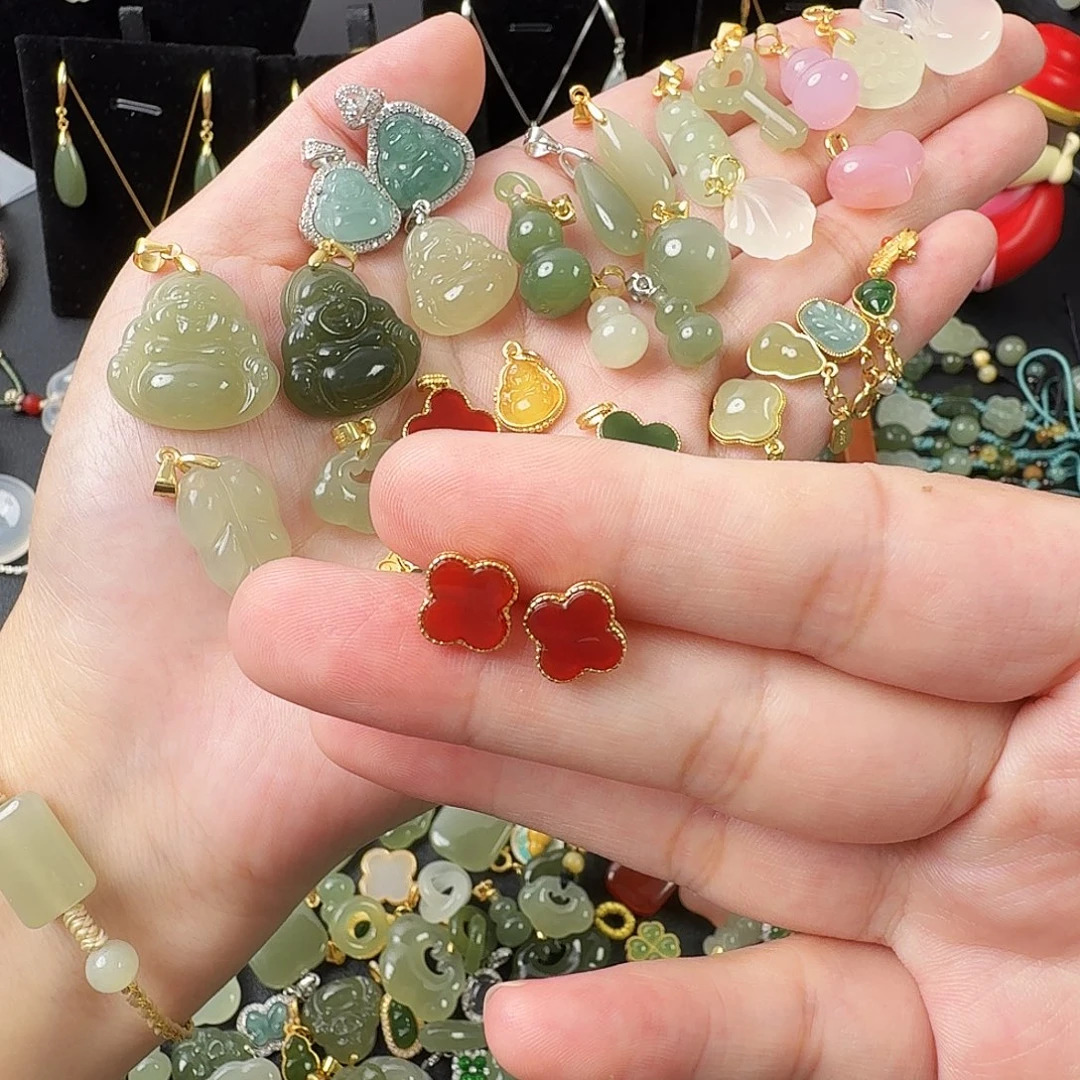 玛瑙/玉髓合金颈饰