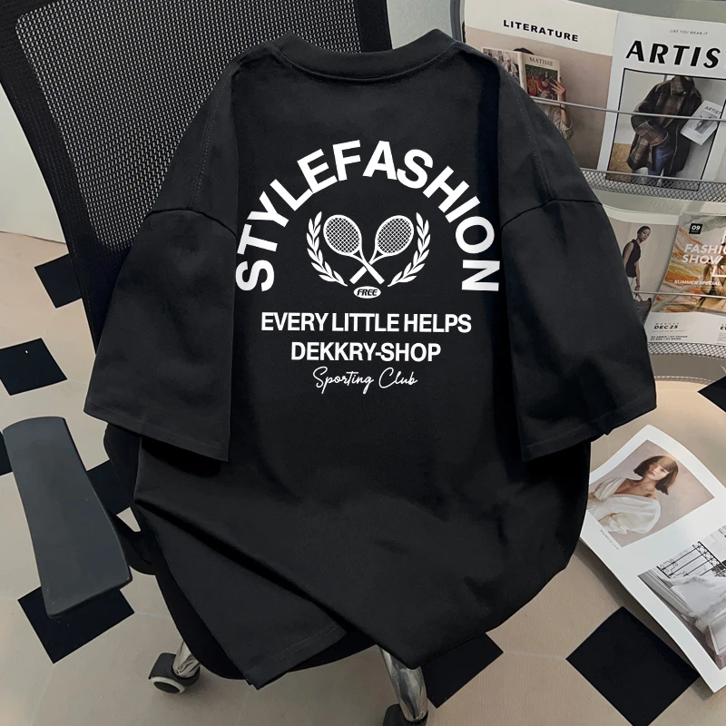 jtrt复古潮牌美式纯棉短袖T恤男女夏季打底正肩宽松情侣半袖上衣