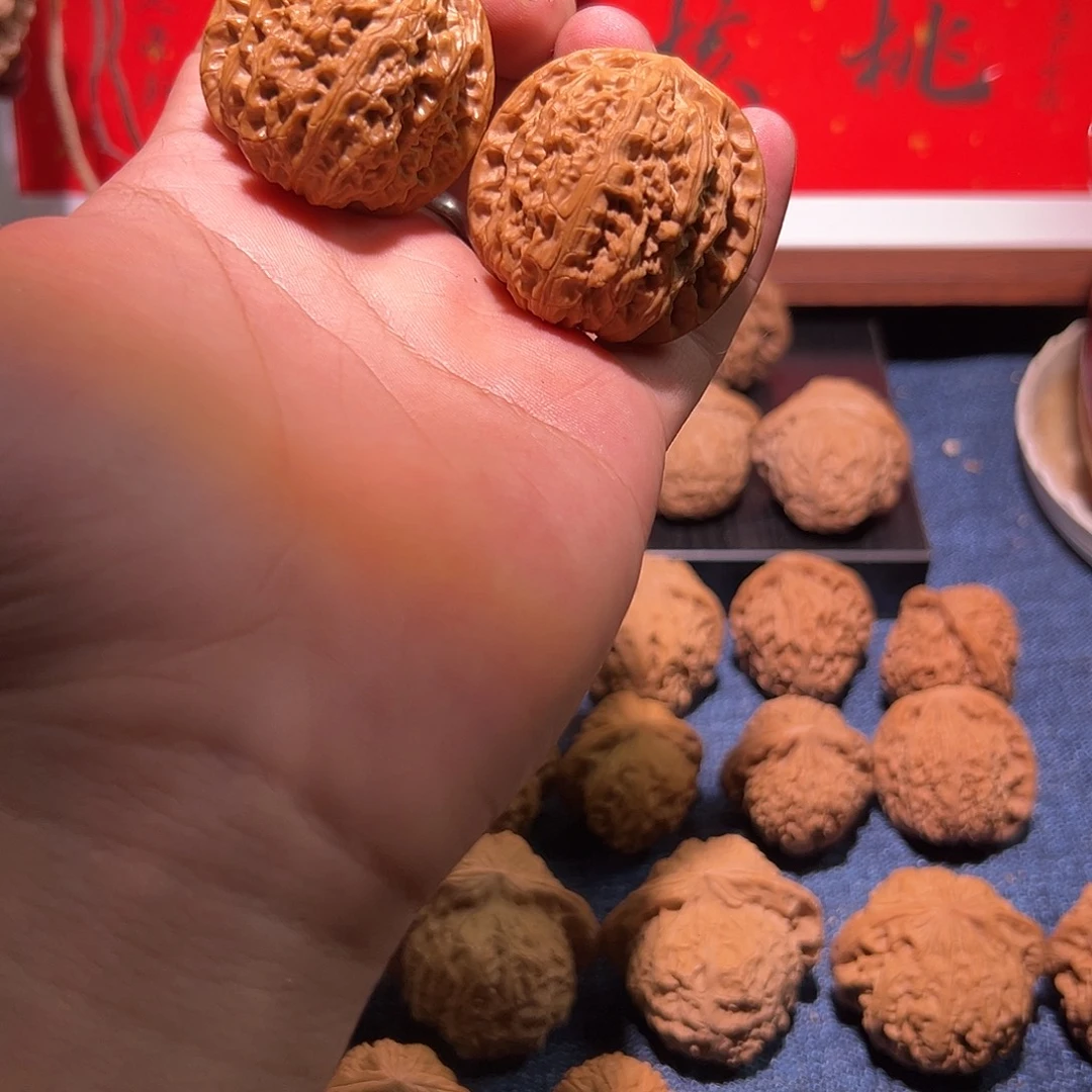文玩核桃吊坠41精修核老闷一对