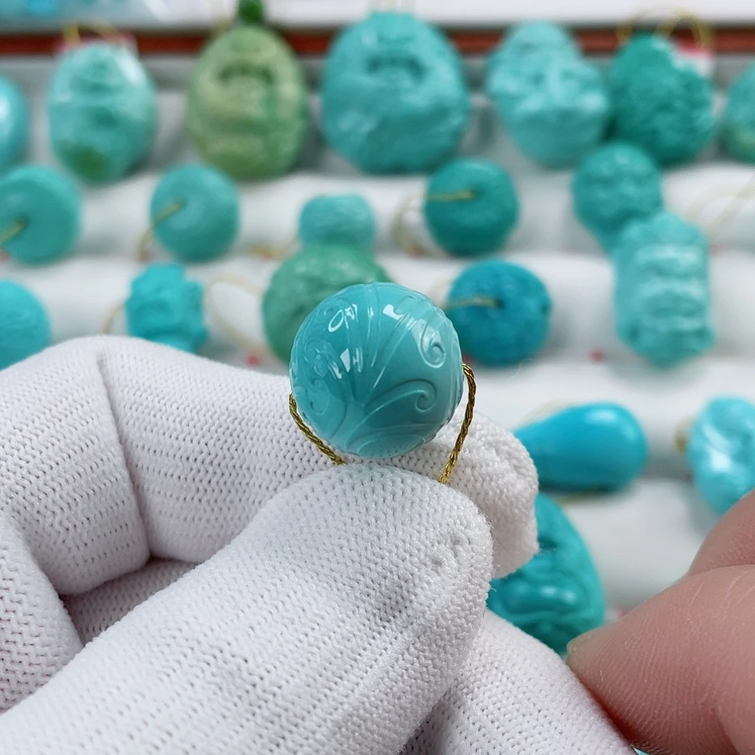 绿松石车挂未镶嵌尺寸15.6