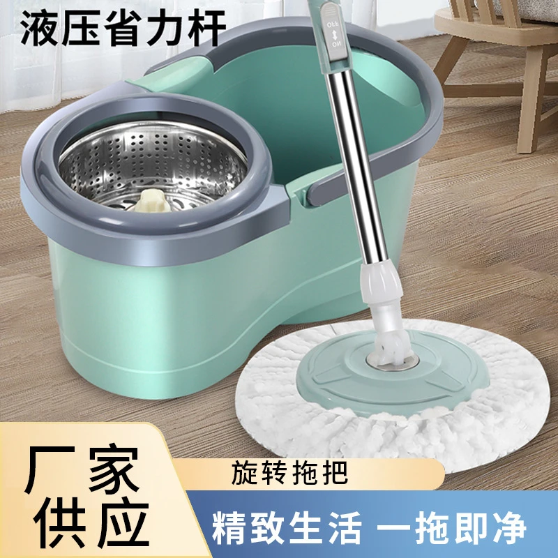 居家旋转拖把桶拖把加厚液压省力甩干拖把桶一体家用拖布旋转拖把