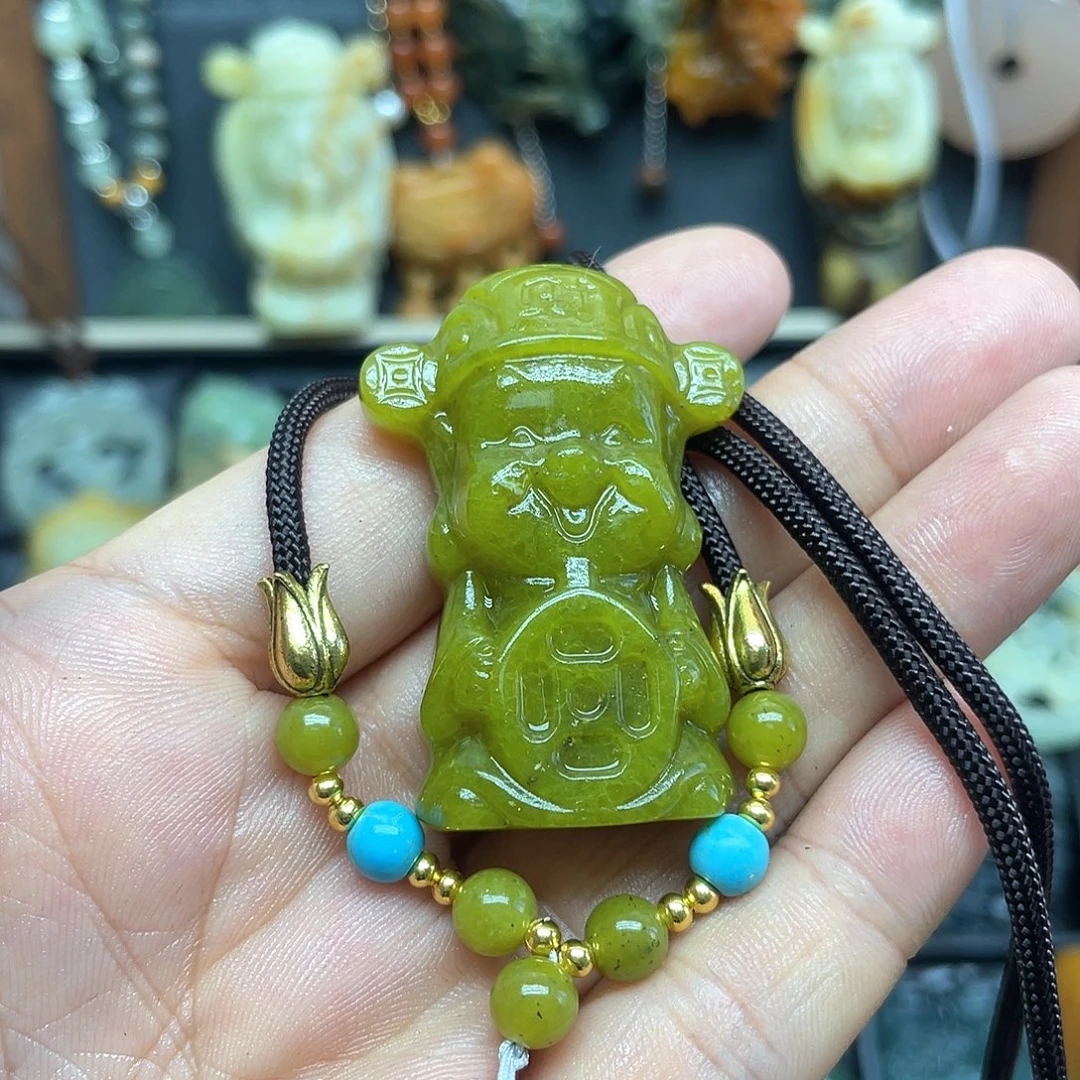 未镶嵌蛇纹石玉颈饰
