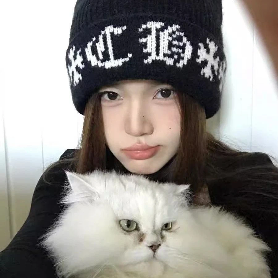 冬季爆款针织帽女加绒加厚韩版显脸小ins潮大头围保暖护耳冷帽男Y