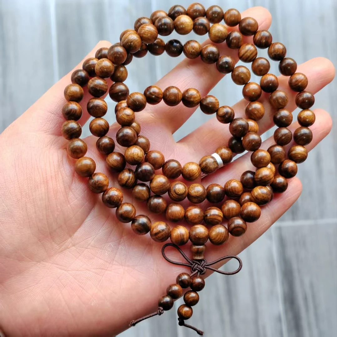 海南花梨木手串108男女款卡8 218（无礼盒 ）