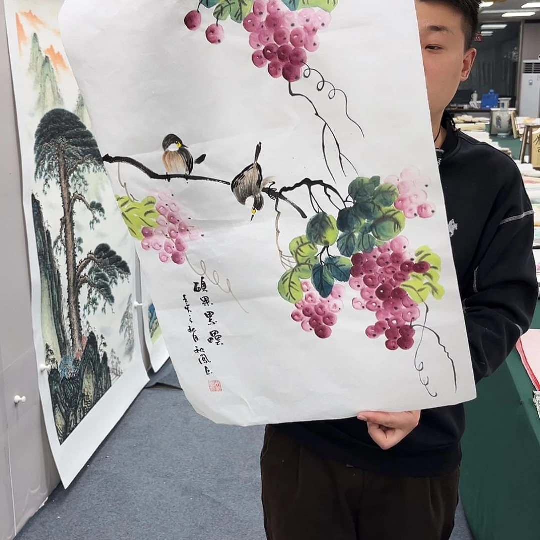 国画宣纸国画作品纯手绘